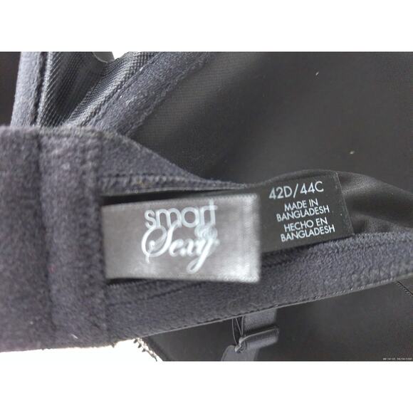 Smart & Sexy Black and White Underwire Bras Size 42D or 44C Set of 2 Y2K New - Picture 8 of 10